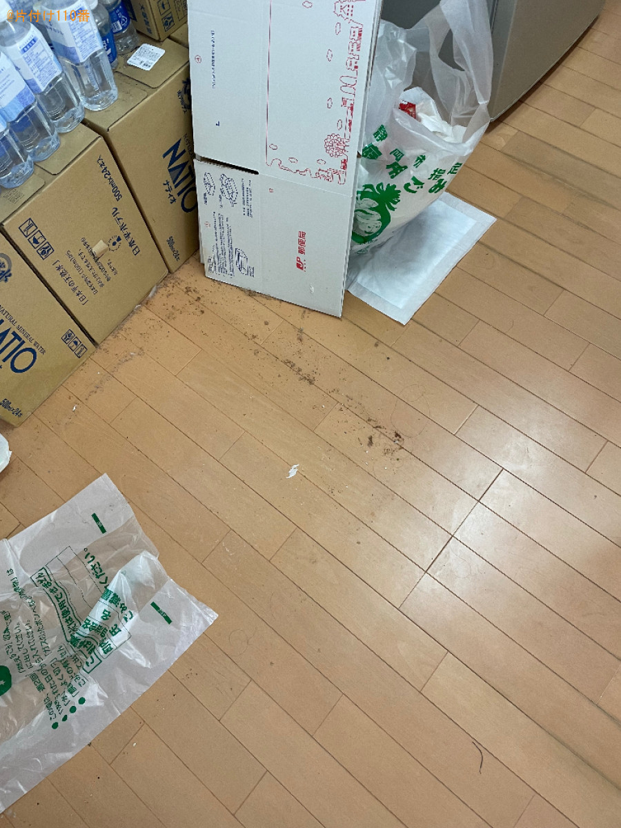 台所と洗面所とお風呂場の清掃と犬のゲージがあった場所の清掃ご依頼