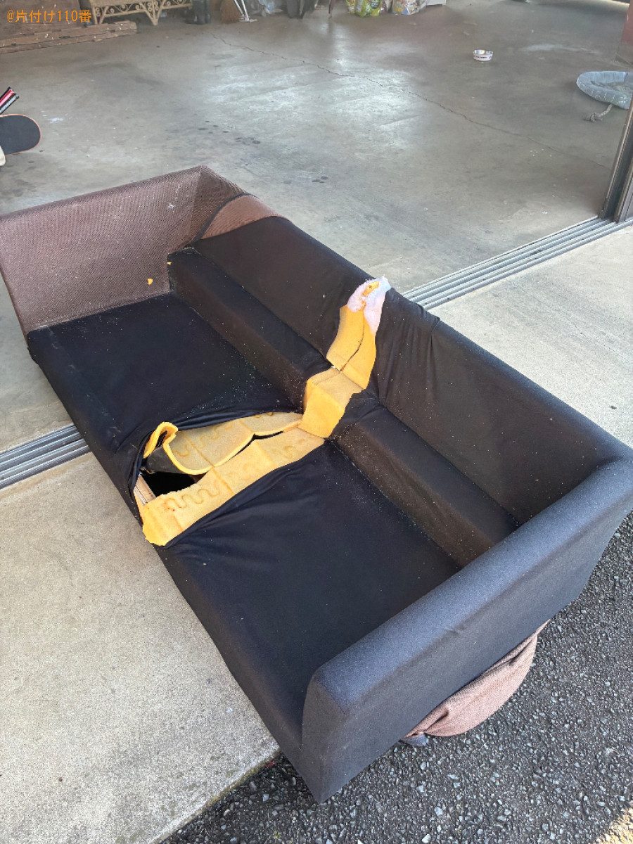 三人掛けソファーの回収・処分ご依頼　お客様の声