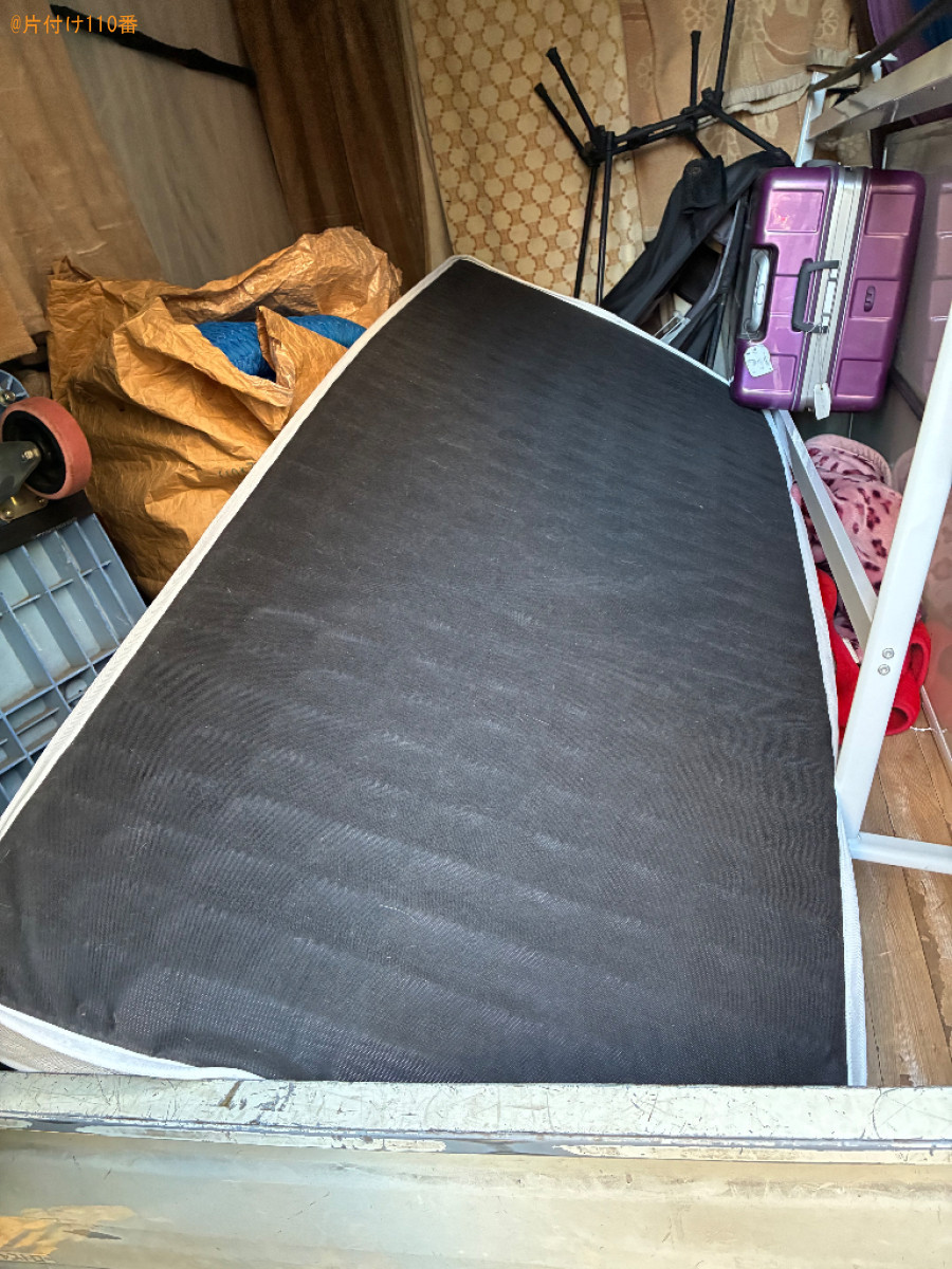 マットレス付きセミダブルベッドの回収・処分ご依頼　お客様の声