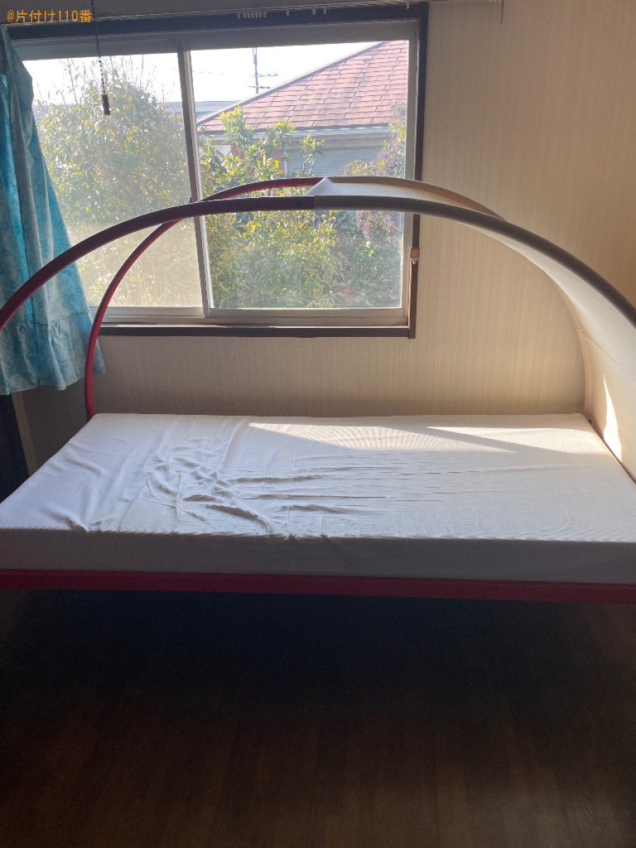 マットレス付きシングルベッドの回収・処分ご依頼　お客様の声